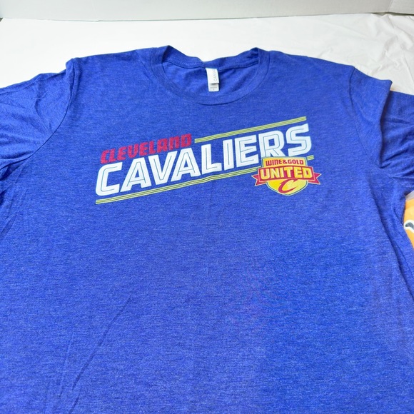 Cleveland Cavaliers Wine & Gold Blue Short Sleeve T-Shirt Size Large - Picture 2 of 6